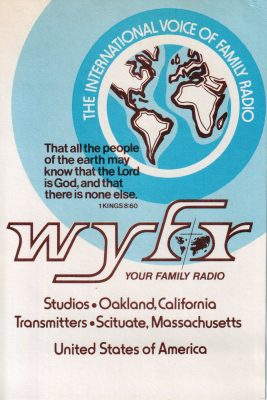 QSL front for WYFR