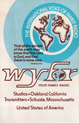 QSL front for WYFR