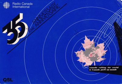 QSL front for Radio Canada International