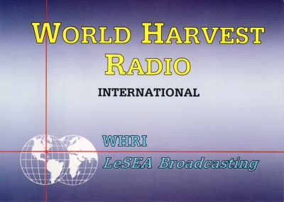 QSL front for WHRI