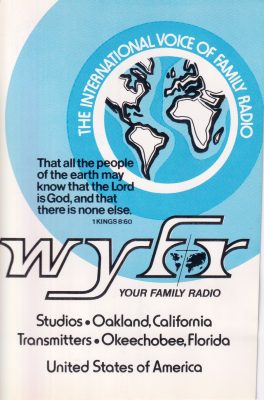 QSL front for WYFR