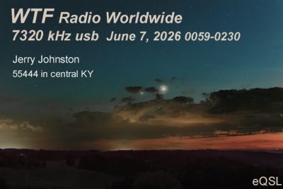 QSL front for WTF Radio Worldwide (Pirate)